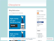 Tablet Screenshot of oleoptene.wordpress.com