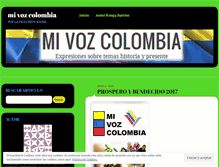 Tablet Screenshot of mivozcolombia.wordpress.com