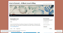 Desktop Screenshot of myconcertreviews.wordpress.com