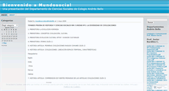 Desktop Screenshot of mundosocialandresbello.wordpress.com