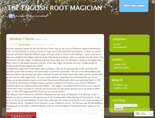 Tablet Screenshot of englishrootmagic.wordpress.com