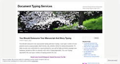 Desktop Screenshot of documenttypingservices.wordpress.com