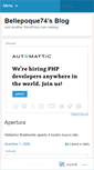Mobile Screenshot of bellepoque74.wordpress.com