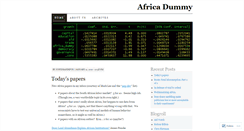 Desktop Screenshot of africadummy.wordpress.com