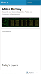 Mobile Screenshot of africadummy.wordpress.com