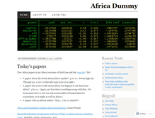 Tablet Screenshot of africadummy.wordpress.com