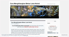Desktop Screenshot of menghilangkanlukakeloid.wordpress.com