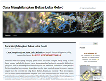 Tablet Screenshot of menghilangkanlukakeloid.wordpress.com
