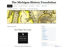 Tablet Screenshot of historicmichigan.wordpress.com