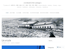 Tablet Screenshot of creativeyogi.wordpress.com