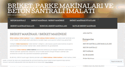 Desktop Screenshot of briketmakinasi.wordpress.com