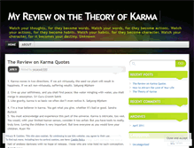 Tablet Screenshot of karmatheory.wordpress.com