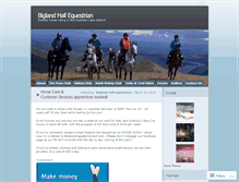 Tablet Screenshot of biglandhallequestrian.wordpress.com