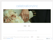 Tablet Screenshot of celebrationzinc.wordpress.com