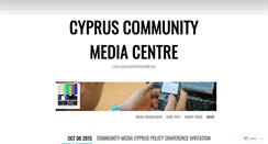 Desktop Screenshot of cypruscommunitymediacentre.wordpress.com