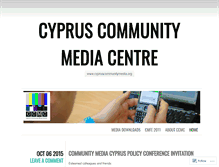 Tablet Screenshot of cypruscommunitymediacentre.wordpress.com