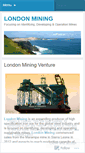 Mobile Screenshot of mininglondonnetwork.wordpress.com