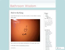 Tablet Screenshot of bathroomwisdom.wordpress.com