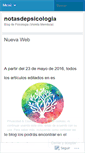 Mobile Screenshot of notasdepsicologia.wordpress.com