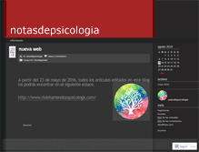 Tablet Screenshot of notasdepsicologia.wordpress.com