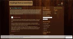 Desktop Screenshot of musingsfromawardrobe.wordpress.com