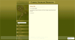 Desktop Screenshot of carolingramdesigns.wordpress.com