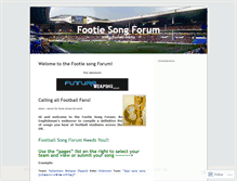 Tablet Screenshot of footiesongs.wordpress.com