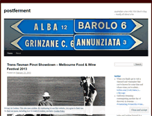 Tablet Screenshot of postferment.wordpress.com