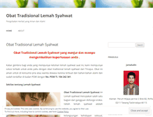 Tablet Screenshot of lemahsyahwattradisionalobat.wordpress.com