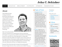 Tablet Screenshot of johnschinker.wordpress.com