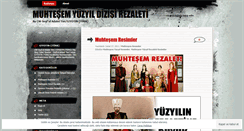 Desktop Screenshot of muhtesemyuzyilrezaleti.wordpress.com