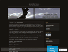 Tablet Screenshot of plemetinavoices.wordpress.com