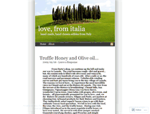 Tablet Screenshot of lovefromitalia.wordpress.com