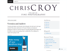 Tablet Screenshot of chriscroy.wordpress.com
