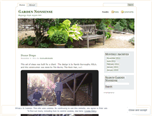 Tablet Screenshot of gardennonsense.wordpress.com