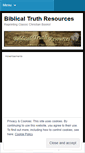 Mobile Screenshot of biblicaltruthresources.wordpress.com