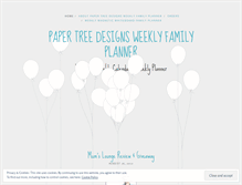 Tablet Screenshot of papertreedesigns.wordpress.com