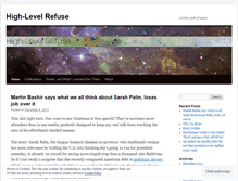 Tablet Screenshot of highlevelrefuse.wordpress.com
