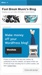 Mobile Screenshot of fastbreakmusic.wordpress.com