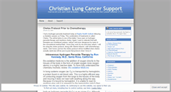 Desktop Screenshot of lungcancersupport.wordpress.com