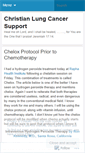 Mobile Screenshot of lungcancersupport.wordpress.com