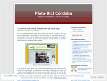 Tablet Screenshot of platabicicordoba.wordpress.com