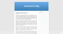 Desktop Screenshot of jeanakouri.wordpress.com