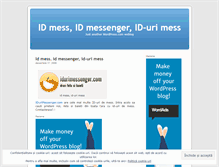 Tablet Screenshot of idmessenger.wordpress.com