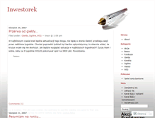 Tablet Screenshot of inwestorek.wordpress.com