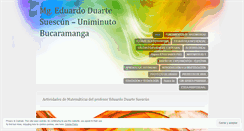 Desktop Screenshot of eduardomathuniminuto.wordpress.com