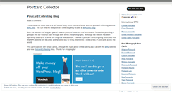 Desktop Screenshot of postcardcollector.wordpress.com