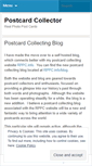 Mobile Screenshot of postcardcollector.wordpress.com