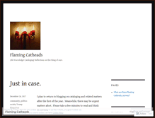 Tablet Screenshot of flamingcatheads.wordpress.com