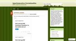 Desktop Screenshot of apartamentosgerminados.wordpress.com